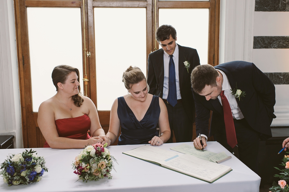 civil wedding at Sunbeam Studios