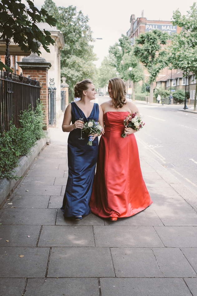 red wedding dress